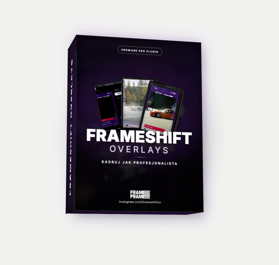 FRAMESHIFT OVERLAYS | Kadruj jak profesjonalista! Wtyczka Premiere Pro