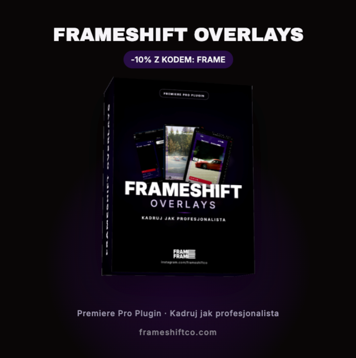 FRAMESHIFT OVERLAYS | Kadruj jak profesjonalista! Wtyczka Premiere Pro